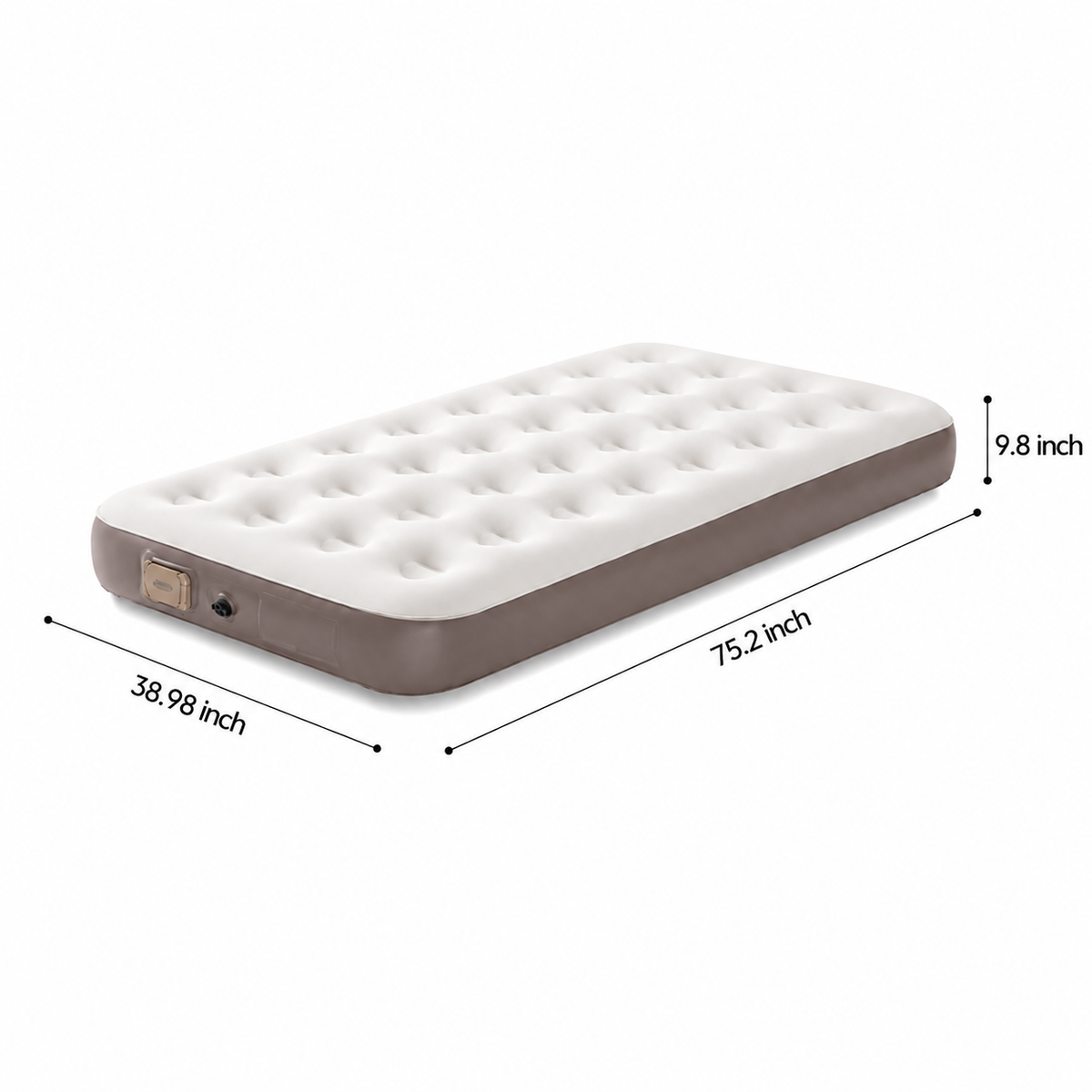 Cirro Premium Rechargeable Air Mattress - Single-Layer Blow Up Bed