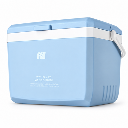 Tanstrider Portable Insulated Cooler Box with Ice Crystals (Hot & Cold Dual Use)