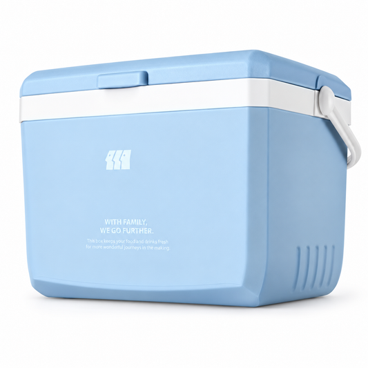 Tanstrider Portable Insulated Cooler Box with Ice Crystals (Hot & Cold Dual Use)