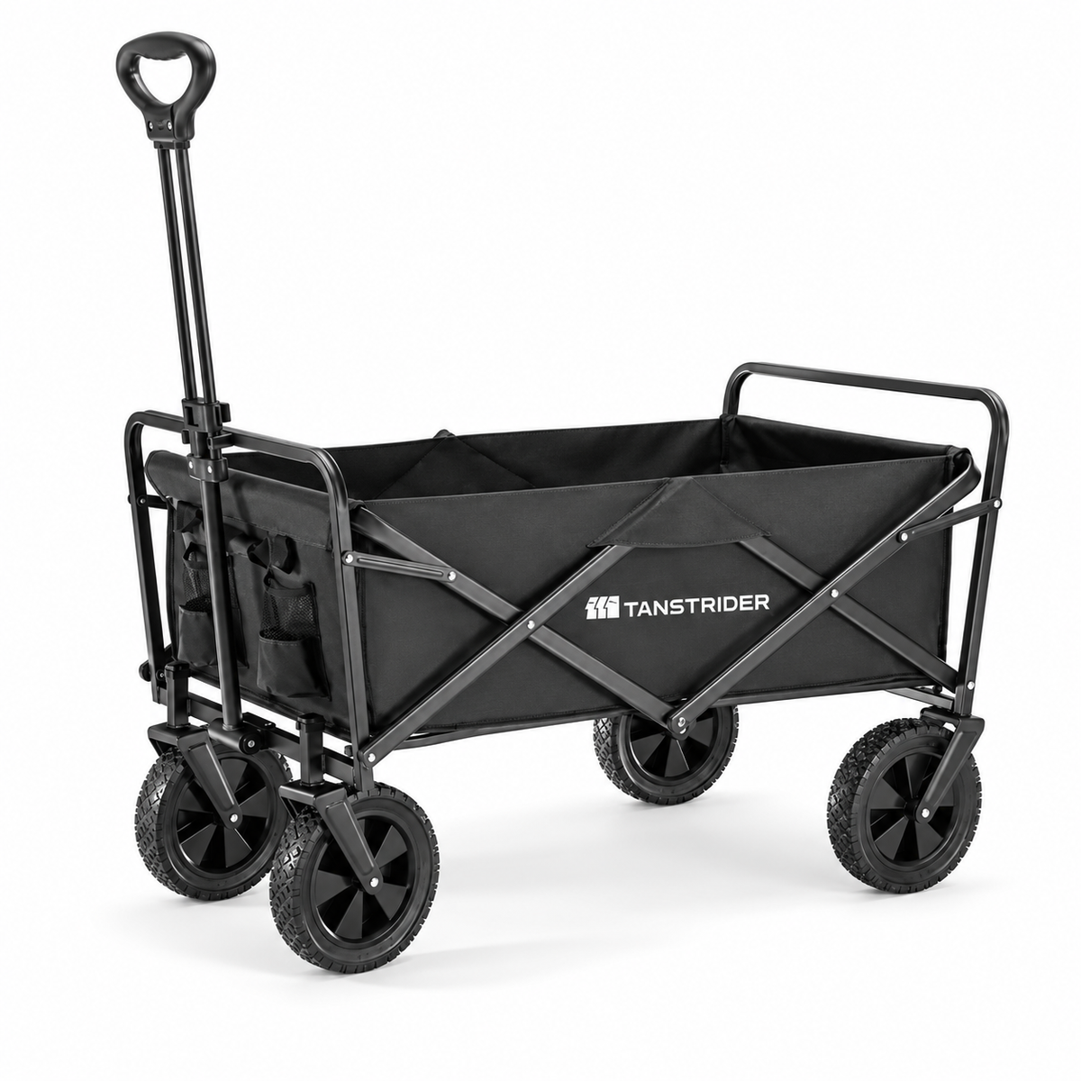 Tanstrider Heavy Duty Collapsible All-Terrain Camping Wagon with Dual Brakes
