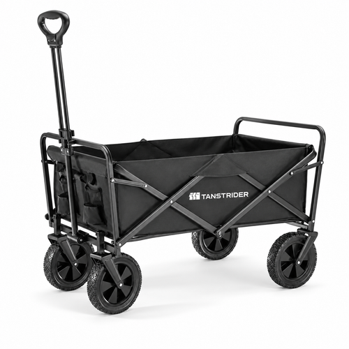 Tanstrider Heavy Duty Collapsible All-Terrain Camping Wagon with Dual Brakes
