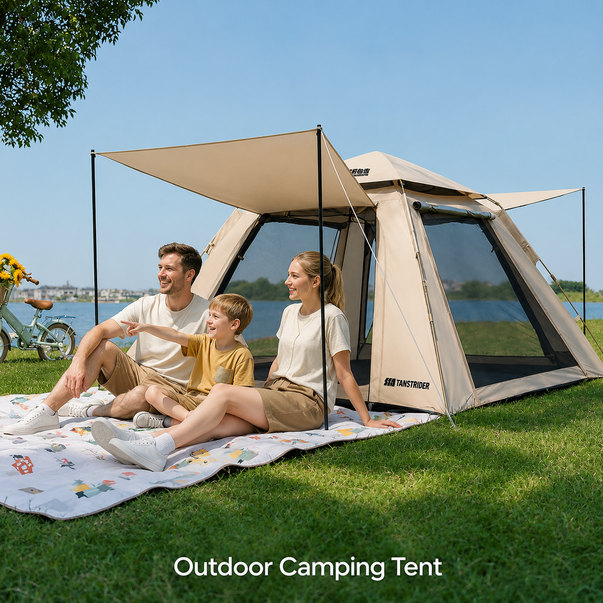 Bathe Instant 4-Season Pop Up Camping Tent — Waterproof Family Tent