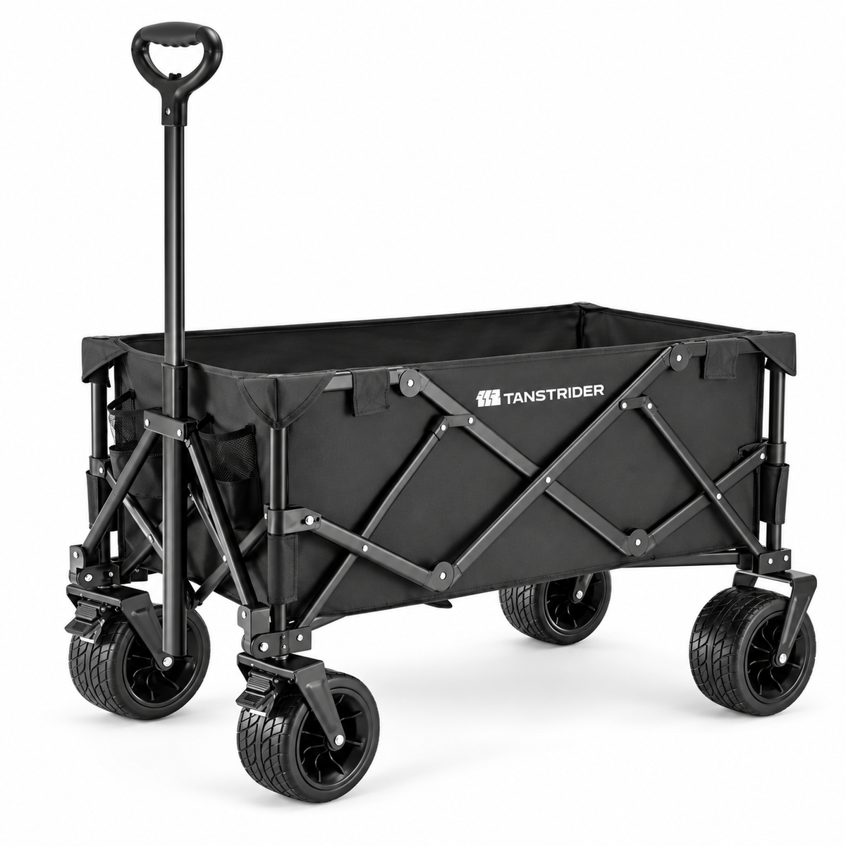 Tanstrider Heavy Duty Collapsible Outdoor Camping Wagon with Tailgate