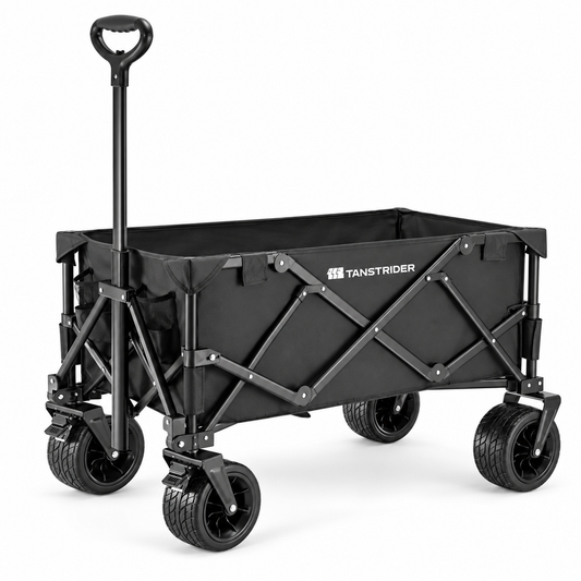 Tanstrider Heavy Duty Collapsible Outdoor Camping Wagon with Tailgate