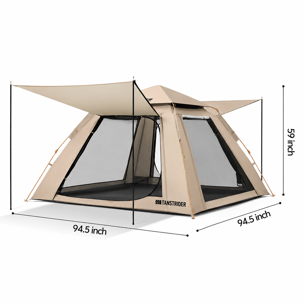 Bathe Instant 4-Season Pop Up Camping Tent — Waterproof Family Tent